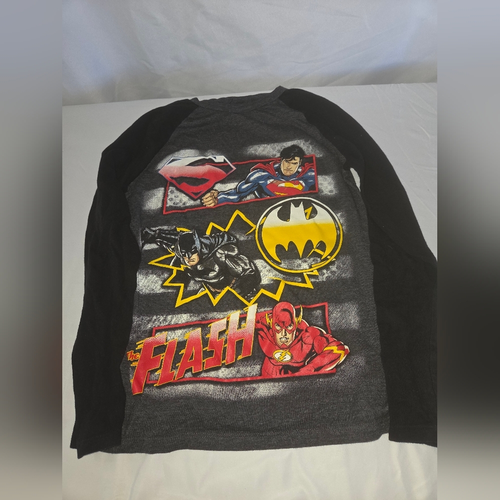 Superhero Long Sleeve Kids Tee - Black